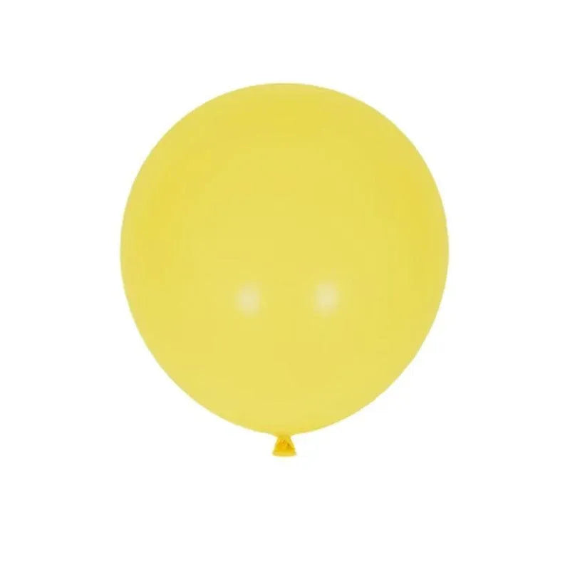 25cm Pastel Latex Balloons for Party Decoration Macaron Colour Helium Air Fill 10/100PCS - Yellow-Green 100PCS