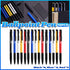 15Pcs Push Button Ballpoint Pen 3 Colour Mixed Office School Stationery Pens