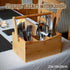 Portable Bamboo Storage Box Fruit Basket Organizer Multi Purpose Storage Basket