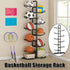 Multi-Layer Basketball Storage Rack Iron Frame Sports Equipment Organiser Shelf