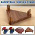 Wooden Triangular Stand Ball Storage Rack Basketball Football Holder Display