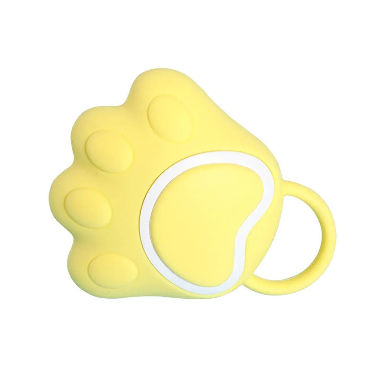 Silicone Bathing Brush Multifunctional Pet Hair Washing Brush Massage Scrubber - Yellow