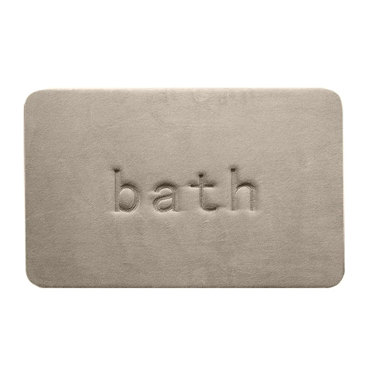 Bathroom Floor Mat Model A Water Absorbent Mat Anti Slip Toilet Carpet Rug Soft - Beige