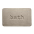 Bathroom Floor Mat Model A Water Absorbent Mat Anti Slip Toilet Carpet Rug Soft - Beige