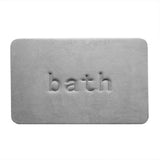 Bathroom Floor Mat Model A Water Absorbent Mat Anti Slip Toilet Carpet Rug Soft - Grey