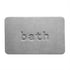 Bathroom Floor Mat Model A Water Absorbent Mat Anti Slip Toilet Carpet Rug Soft - Grey