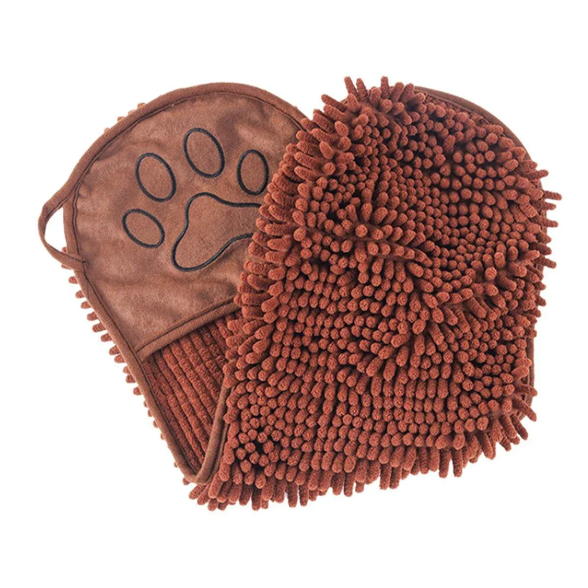 Quick Drying Pet Bath Towel Fast Absorbent Dog Cat Cleaning Towel for Grooming - Coffee