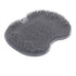 Foot Back Body Scrubber Massager Pad Shower Bath Exfoliating Brush Cleaning Mat - Dark Grey
