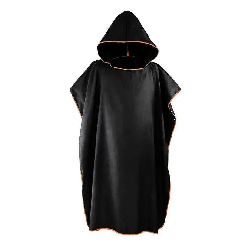 Adult Changing Robe Towel Bath Hooded Quick Dry Beach Towel Poncho Bathrobe Au