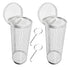 2pcs BBQ Basket Round Grill Cage Portable Rotating Net for Outdoor Cooking - Large