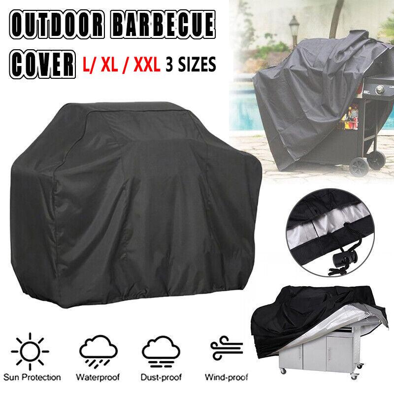 Waterproof Bbq Cover Heavy Duty Rain Gas Barbeque Smoker Grill Protector L/XL/XXL - L