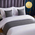 Luxury Hotel Bedding Set Bed End Towel Pillow Cover for Bedroom and Hotels - Green-58x165cm-Bedend towel