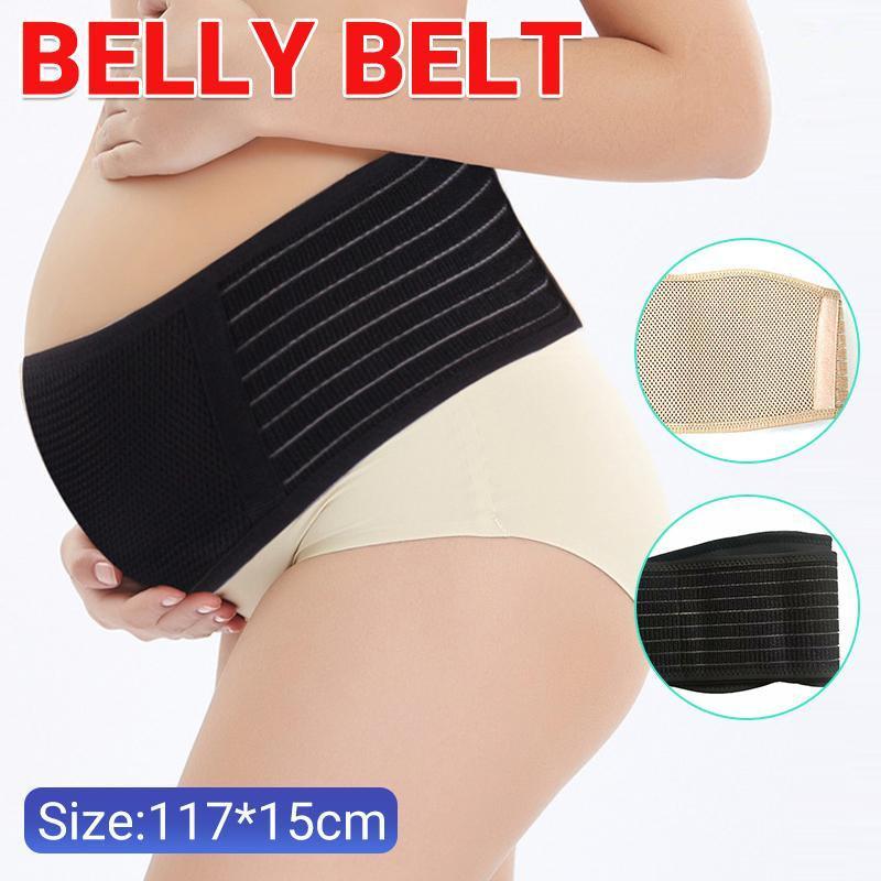 Pregnancy Belly Band Breathable Maternity Belt Back Pelvic Support - Black