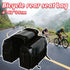 Bike Bag Motorbike Touring Saddle Bag Durable Canvas Bike Bicycle Rear Seat Bag