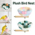 Parrot Winter Warm Nest Fluffy Cotton Hanging Bed Colourful Bird Cage House - Green