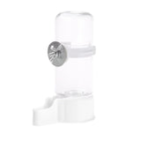 Pet Bird Waterer Automatic Water Feeder Adapter Parrots Cage Drinker Parrots - White