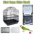 M Size Shell Skirt Mesh Cover Pet Bird Cage Guard Nylon Net Seed Catcher - White