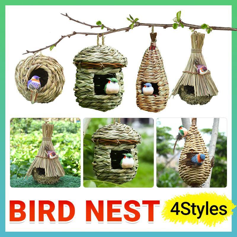 Qttie Bird Nest Breeding Box House Bed Cage Hut Cave Canary Finch Budgie Parrot - Water drop