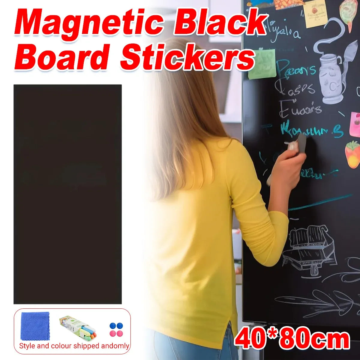 Blackboard Sticker Reusable for Home Office School Drawing Notes