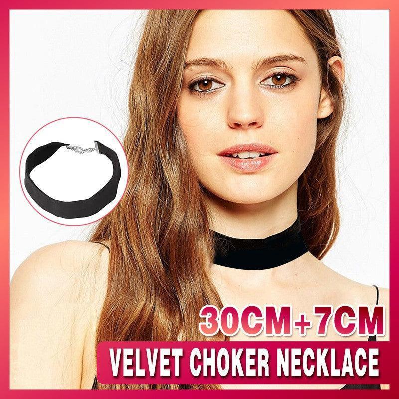 Black Velvet Choker Necklace - Perfect For The 90S Grunge Look