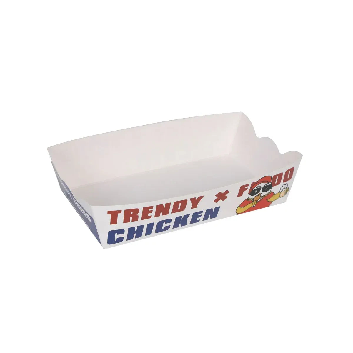 Disposable No Fold Oil Proof Snack Box Leak Resistant Microwave for Fast Food - M
