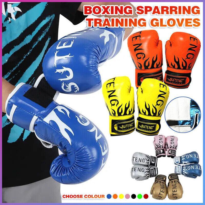 2PCS PU Boxing Training Gloves for Young Beginners Suitable for Ages 3-12 - Pearly Silver