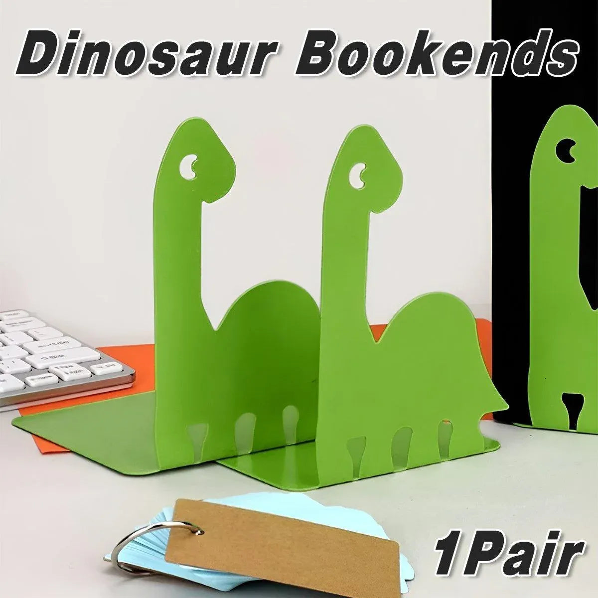 Cartoon Dinosaur Book Stand Creative Desktop Book Holder Divider Fixing Frame