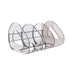 Desk Standing Divider Shelf Organizer Space Saving Office Study Storage Rack - Clear