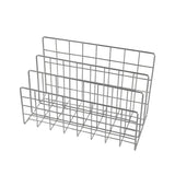Minimalist Desktop Book Holder Metal Book Rack Organizer Home Office Desk Use - L