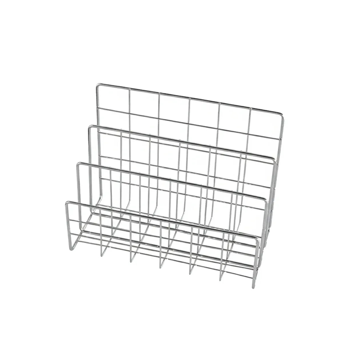 Minimalist Desktop Book Holder Metal Book Rack Organizer Home Office Desk Use - S