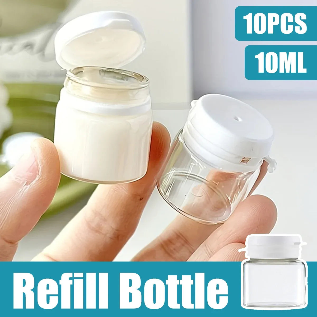 Clear Travel Bottles Proof Refillable Cosmetic Containers For Liquid Toiletries