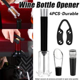 4PCS Wine Bottle Opener Set for Home Bar Kitchen Wine Lovers Birthday Gift