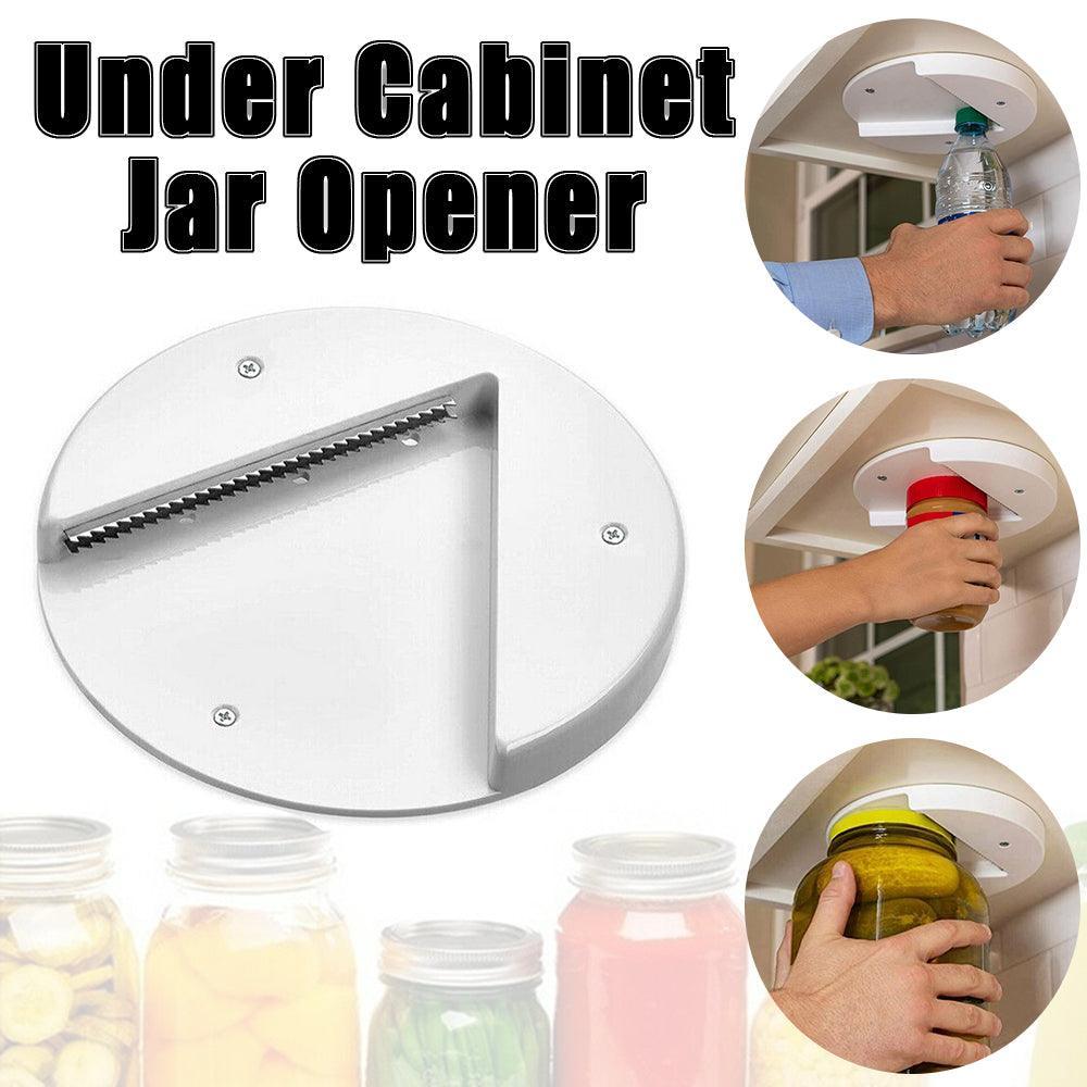 Under Cabinet Jar Opener Undermount Multipurpose Lid Gripper Bottle Opener Tools