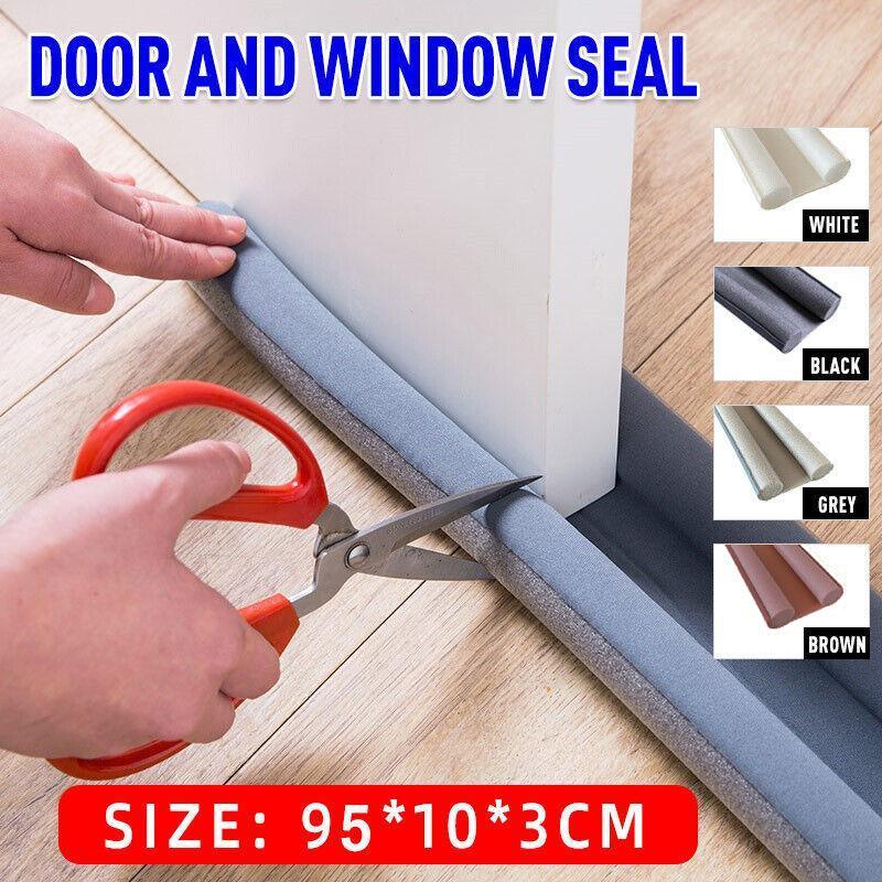 New Door Bottom Sealing Strip Guard Wind Dust Threshold Seals Draft Stopper Au - Grey