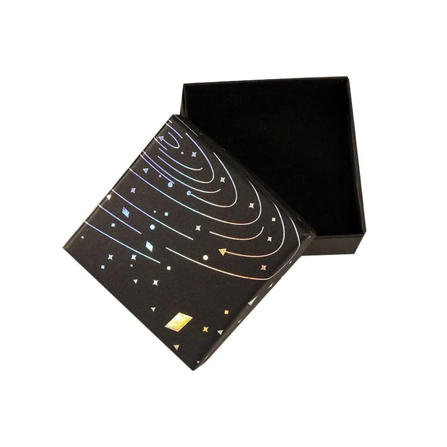 20x Holographic Silver Foil Jewelry Box for Earrings Bracelets Rings Packing Box - 5*5*3cm（Box）
