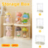 2pcs Clear Acrylic Display Case Transparent Box for Collectibles Dolls Figures - M