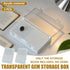 2PCS Acrylic Flip Top Transparent Square Storage Box For Loose Diamonds Gemstones