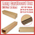 50pcs Long Strip Carton Flat Square Durable Shipping Boxes for Packaging Storage - 10cm x 10cm x 42cm