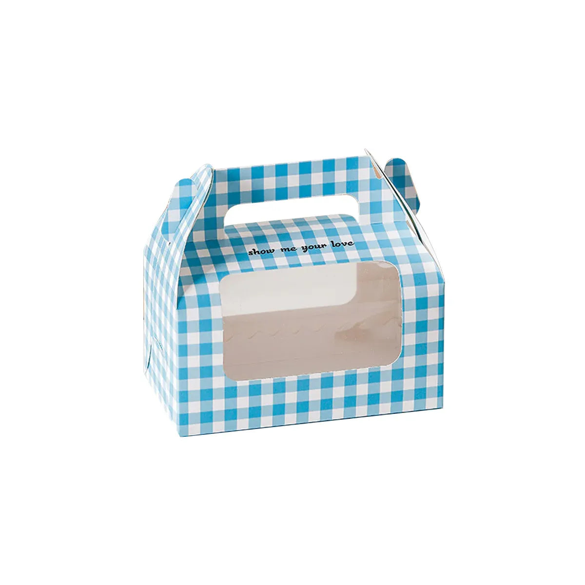 20PCS Handheld Dessert Packaging Boxes with Window for Cakes Cookies - 16 x 9 x 14.7cm