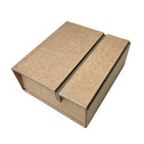 10PCS Folding Gift Boxes 3Colours for Birthday Wedding Party Durable Decorative - Kraft