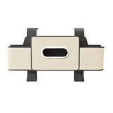Vehicle Backrest Storage Box Multifunctional Organizer with Tissue and Cup Holders - Beige