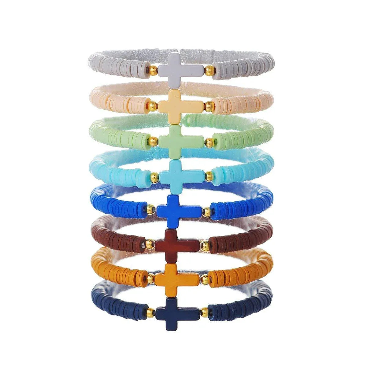 8/14pcs Bohemian Bracelet Set Colourful Beaded Bracelets Stackable Jewelry Gift - 8PCS