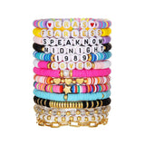 8/14pcs Bohemian Bracelet Set Colourful Beaded Bracelets Stackable Jewelry Gift - 14PCS