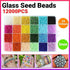 12000Pcs 3mm 24-Colour Glass Seed Bracelet Beads Kit
