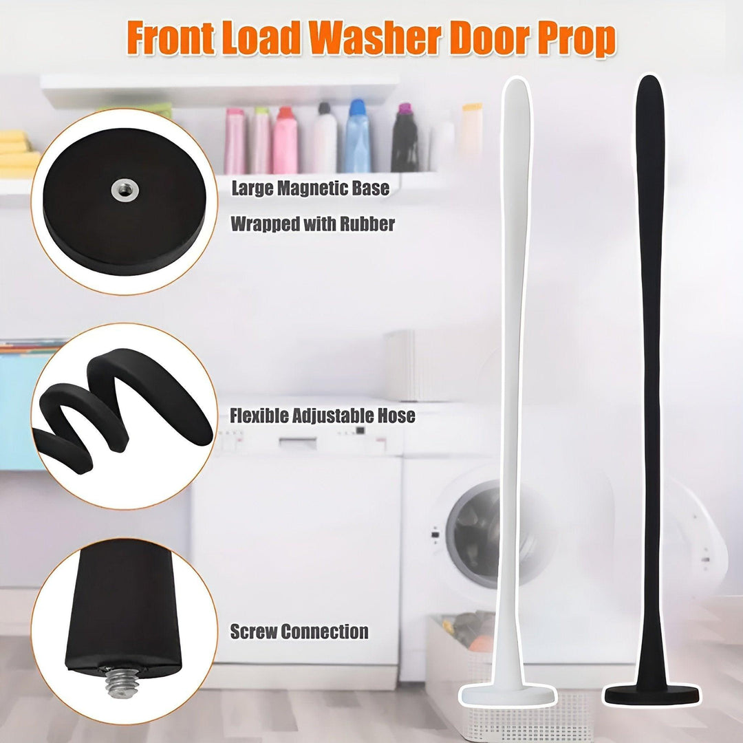 Magnetic Washer Door Holder Front Load Washing Machine Magnetic Door Prop - Black