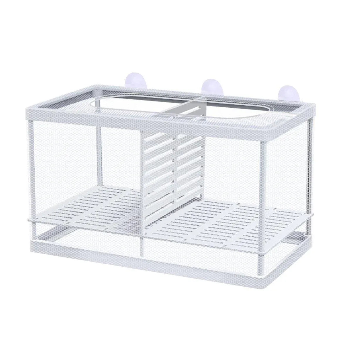 Guppy Fry Breeding Box Fish Tank Isolation Box Juvenile Fish Incubator Net - L