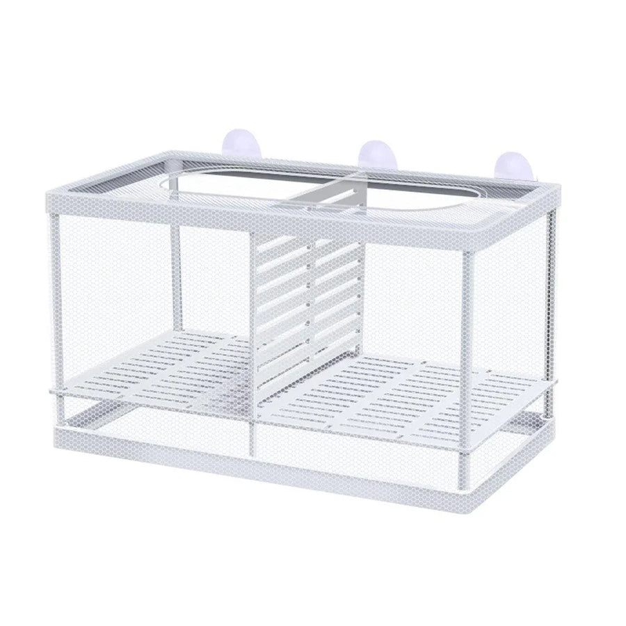Guppy Fry Breeding Box Fish Tank Isolation Box Juvenile Fish Incubator Net - L