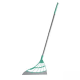 Squeegee Cleaning Tool for Dust and Hair with Rubber Floor Broom Design - Green