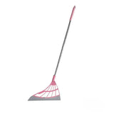 Squeegee Cleaning Tool for Dust and Hair with Rubber Floor Broom Design - Pink