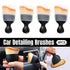 4pcs Car Interior Cleaning Tool Set Crevice Brush Dust Remover for Detailing